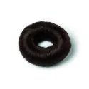 Brown synthetic hair bun (small)