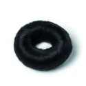 Black synthetic hair bun (small)