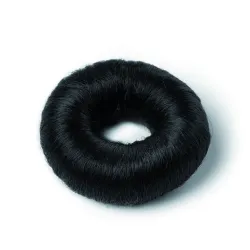 Black synthetic hair bun (small)