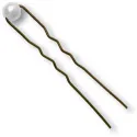 JZA hair pin with a white pearl