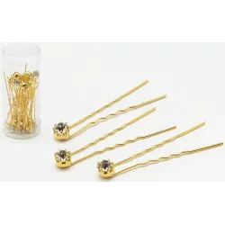 JZA hair pin with a crystal