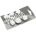 JZA white hairpins with rose