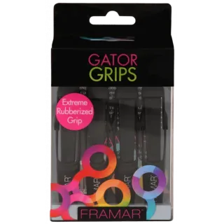 FRAMAR Gator Grips Black hair clips