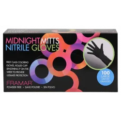 FRAMAR Midnight Mitts nitrile gloves (small, 100 pcs)