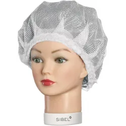 Sibel Charlotte night cap, white