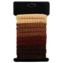 JZA Brown ribbed hair ties