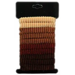 JZA Brown ribbed hair ties