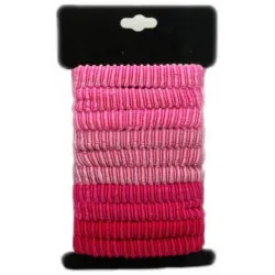 JZA Pink ребристые резинки для волос