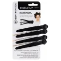 Olivia Garden Double Clip Petite Black matu sprādzes (1 gab.)