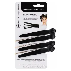 Olivia Garden Double Clip Petite Black двойные заколки (1 шт.)