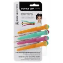 Olivia Garden Double Clip Petite Mix matu sprādzes (1 gab.)