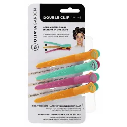 Olivia Garden Double Clip Petite Mix matu sprādzes (1 gab.)