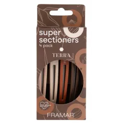 FRAMAR Super Sectioners Terra hair clips